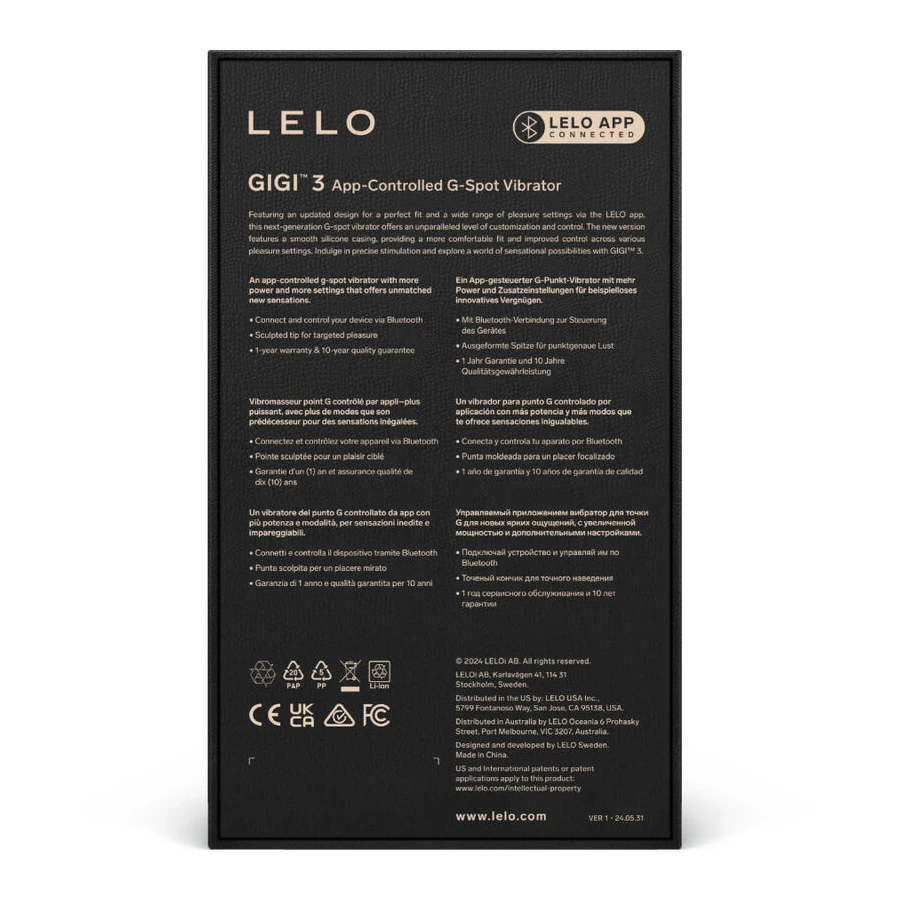 LELO -  GIGIâ¢ 3 VIBRATEUR POINT G VIOLET